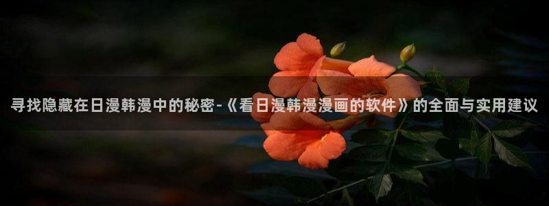 虫虫漫画专注动漫的门户网站：寻找隐藏在日漫韩漫中的秘密-《看日漫韩漫漫画的软件》的全面与实用建议